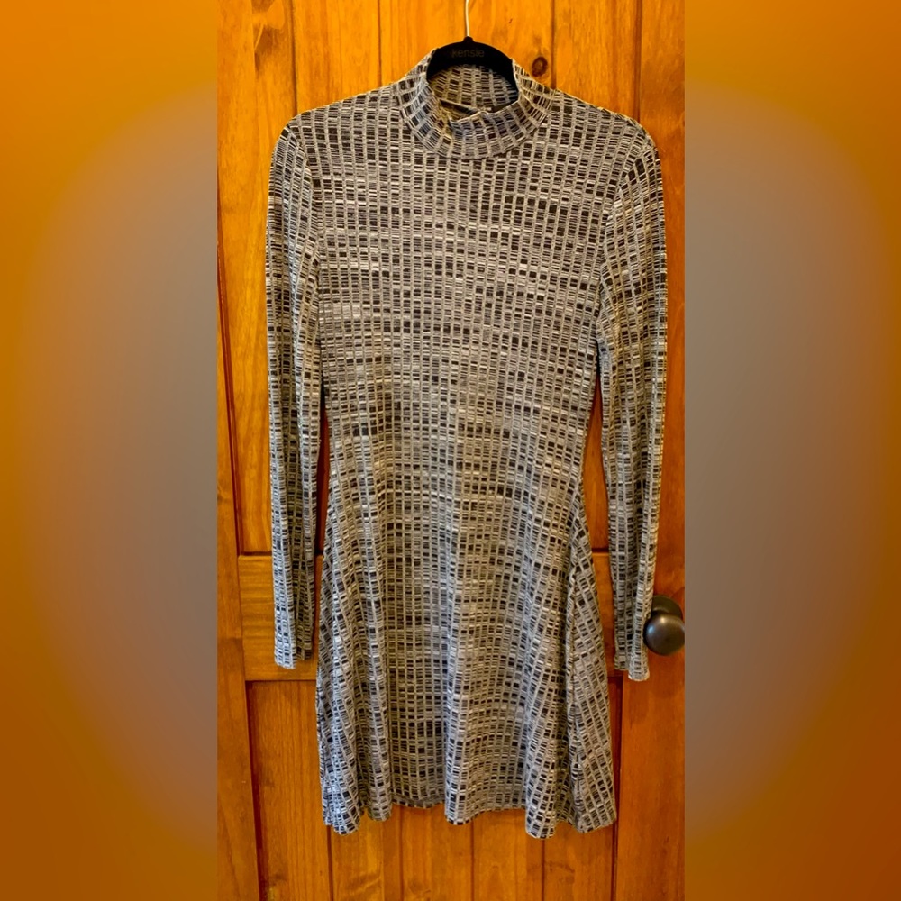 MINKPINK mock neck dress.  Size medium. Black and grey.